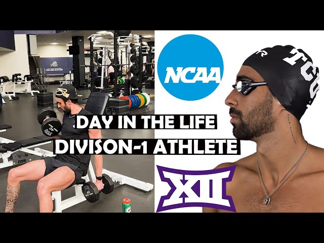 Day in the life of a NCAA division 1 athlete class=