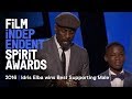 Idris Elba wins Best Supporting Male at the 2016 Film Independent Spirit Awards