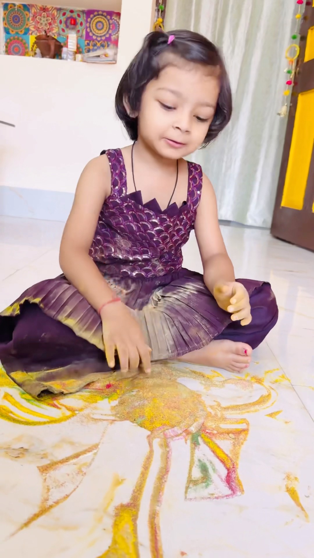 Tooktook rangoli kisne kari khrab sach bolo