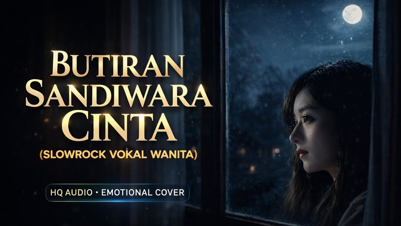 BUTIRAN SANDIWARA CINTA_THOMAS ARYA – Slowrock Cover Wanita | Suara Lembut & Penuh Perasaan