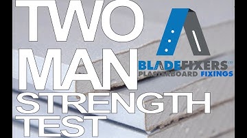 Bladefixers - Two man strength test using a Joist hung on Plasterboard