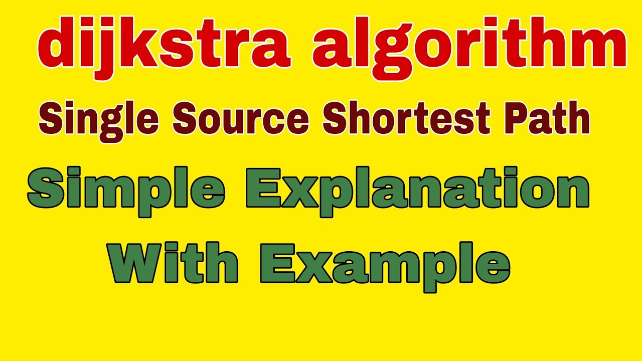 dijkstra algorithm | single source shortest path | greedy method # ...