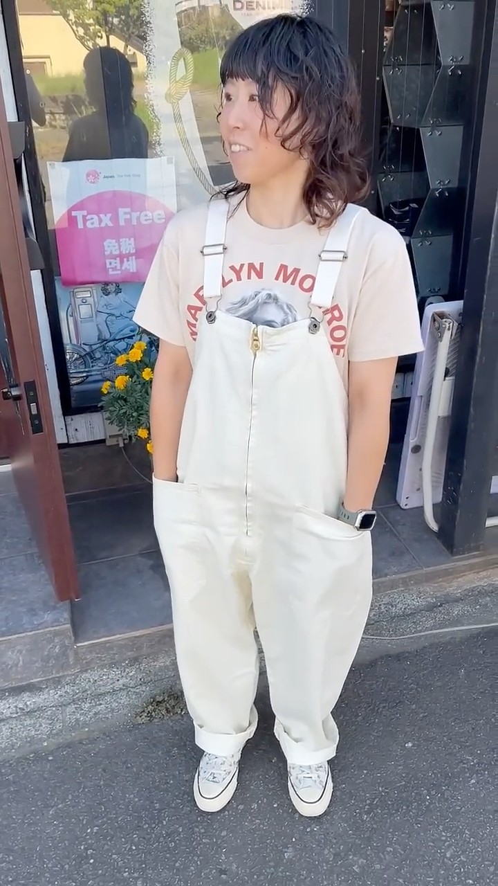 JAPAN BLUE JEANS】新作ナチュラルカラーのオーバーオールが入荷