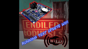 Cara Setting Led running text tulisan berjalan dengan wifi