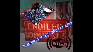 Cara Setting Led running text tulisan berjalan dengan wifi