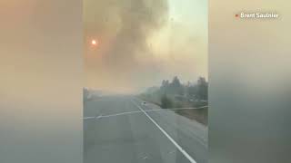 Calgary visitor flees Canada wildfires