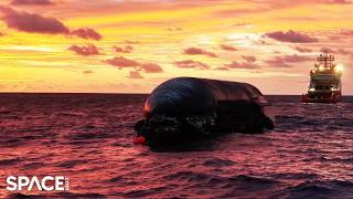 SpaceX Starship towed by recovery team in stunning Indian Ocean view screenshot 1