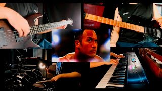 The Rock "Electrifying" WWE Theme (2 Man Band Cover) ft.my bro