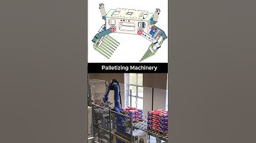 Palletizing machinery  #mechanism #3ddesign #automation #engineering #mechanic #mechanical