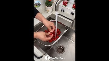 Rổ Inox gác bồn rửa chén bát chính hãng cao cấp Ikea IK17