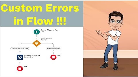 Custom Error in Flow. One of the much needed features in Flow!!