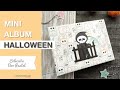 Tutorial scrapbooking | Mini álbum para Halloween 🎃 | Espina en U | Colección digital BOO Pastel