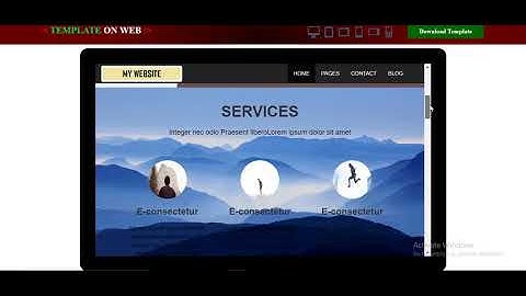 Free Parallax Website Template