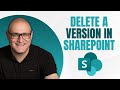 How to delete and restore a specific version of a document