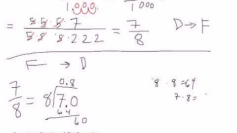 Excel 2010 Business Math 21: Convert Decimal To Fraction & Convert Fraction To Decimal