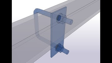 Modelling a U-Bolt & Clamp Plate in Tekla Structures