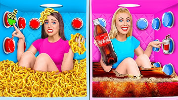 1000 Mystery Buttons Challenge Only 1 Lets You Escape | Funny Situations by Multi DO Food Challenge