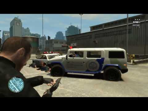 GTA 4 - Gang Shootout at the Port + Six Star Escape - GTA 4 - Gang Shootout at the Port + Six Star Escape