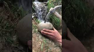 gold coins inclosed in rocks / كنوز وسط الصخور / treasure hunter / treasure / كنوز ودفائن