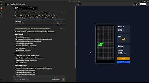 How to make a fully functional browser-based Tetris clone with Claude AI in under 60 seconds