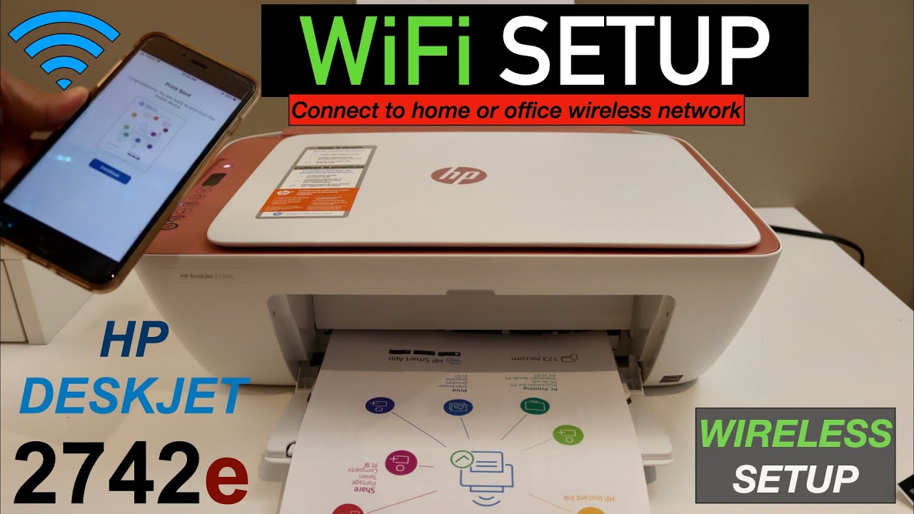Senatet middelalderlig Fortrolig HP DeskJet 2742e WiFi Setup, Wireless setup, Connect to WiFi Network  Review. - YouTube