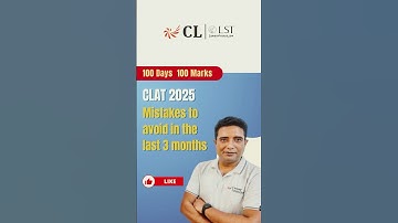 3 Months to CLAT! Avoid These Common Mistakes! #clat2025 #clatexampreparation #clatexam