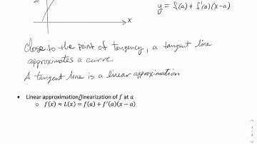 Linear Approximation and Linearization - Calculus 1 (2.9a)