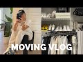 MOVING VLOG: unpacking + organizing, first few days in new apartment