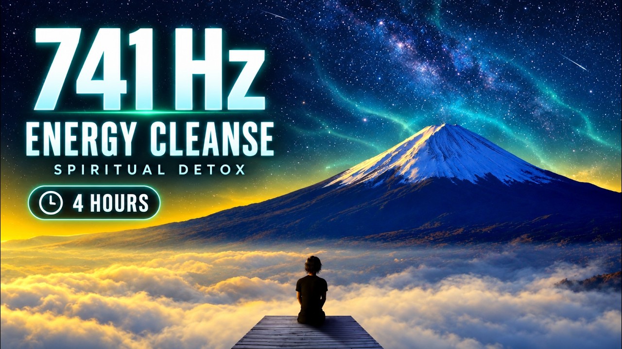 741 Hz Solfeggio Frequency | Energy Cleanse & Spiritual Detox (4 Hours)
