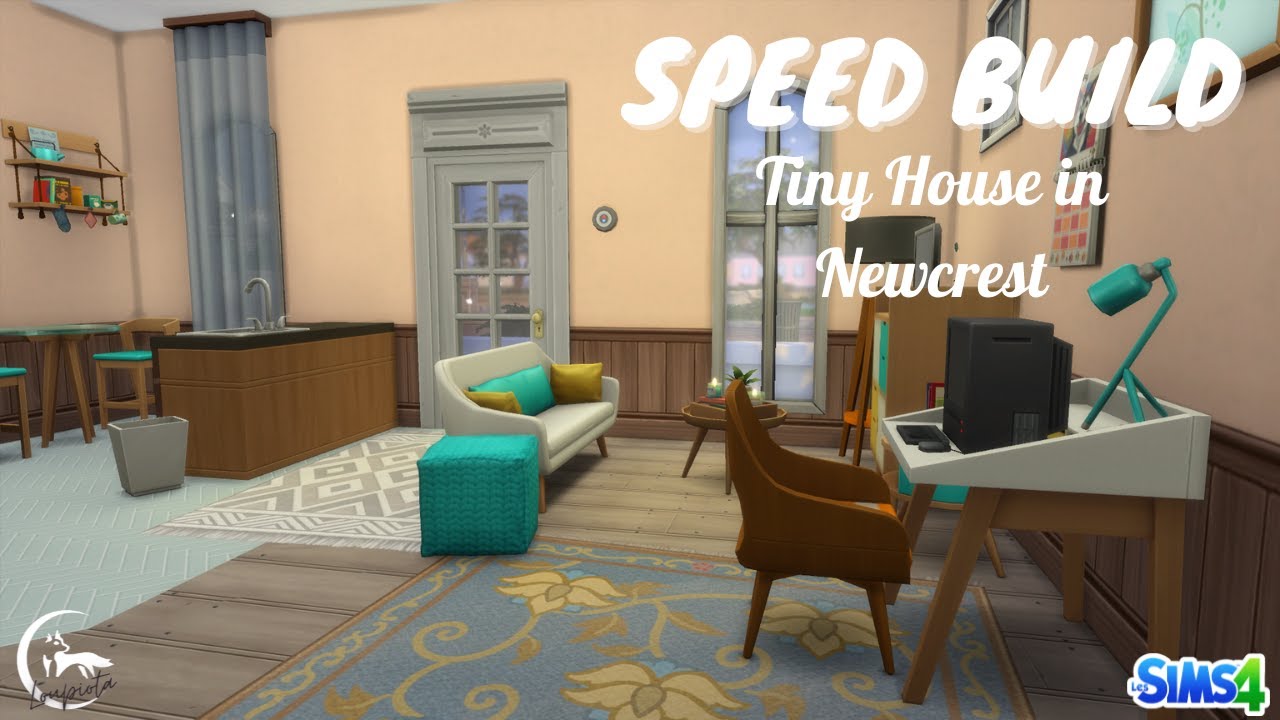 SIMS 4 SPEED BUILD - Tiny House in Newcrest - YouTube