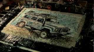 Land Rover In Action Exhibition time-lapse video