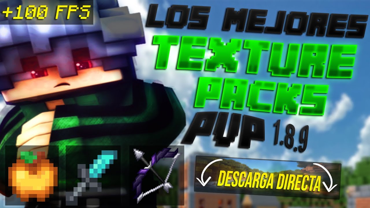 TOP 3 MEJORES TEXTURE PACK para SKYWARS PVP BEDWARS duplica mis FPS ...