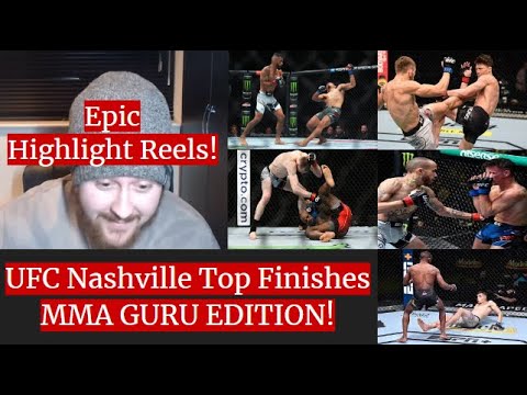 TOP FINISHES From UFC Nashville Fighters! MMA GURU REACTION EDITION ...