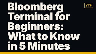 Bloomberg Terminal for Beginners: What to Know in 5 Minutes