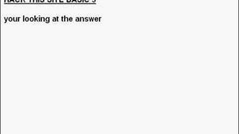 Hack this site- Basic 3