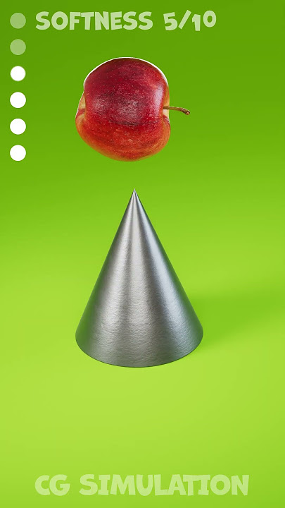 Apple Turns to Liquid 🍏 Soft Body Physics Simulation in Cinema4D