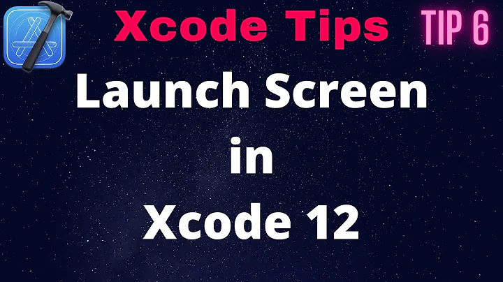 How to show launch screen or splash screen in Xcode 12