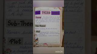 English project work  || The Third Level file  , Class 12th  #shorts #subscribe #like #trending