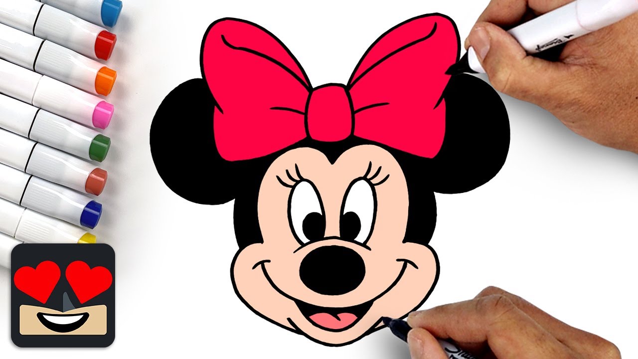 How To Draw Minnie Mouse for Beginners 