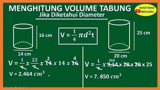 HOW TO CALCULATE THE VOLUME OF A CYLINDER IF THE DIAMETER IS KNOWN ||PART 2