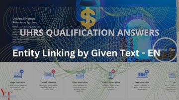 Entity Linking by Given Text - EN UHRS Qualification Answer