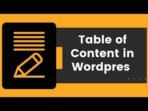 How to Create a Table of Content in WordPress Posts and Pages [ Step by step tutorial ]