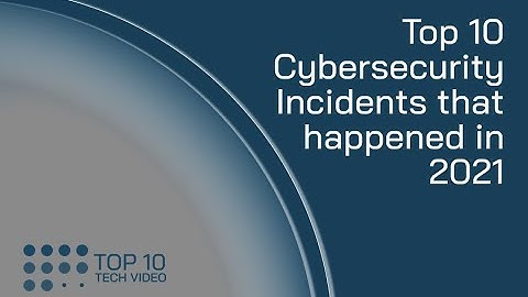 Top 10 Cybersecurity Incidents that happened in 2021