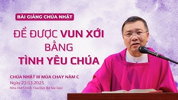 Để được vun xới bằng tình yêu Chúa - Lm GB Phương Đình Toại, MI | CN III MC năm C