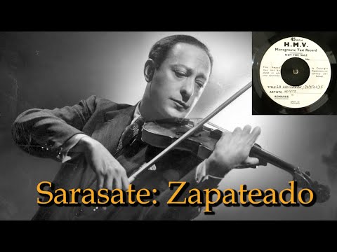 Sarasate: Zapateado (Heifez, violin; Bay, piano) rec. 1946