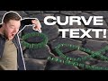 HOW TO CURVE TEXT IN FUSION 360! (2021)