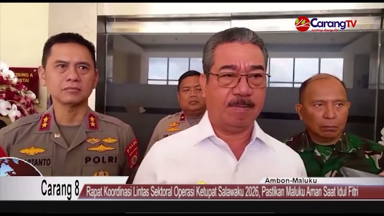 Rapat Koordinasi Lintas Sektoral Operasi Ketupat Salawaku 2026, Pastikan Maluku Aman Saat Idul Fitri