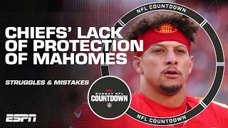 Breaking down the Chiefs’ LACK OF PROTECTION of Patrick Mahomes | NFL Countdown