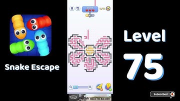 Snake Escape Level 75 Walkthrough 🐍 | Calm Puzzle Escape Game | SolutionGuruji