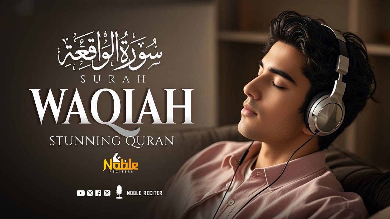 Surah Al-Waqiah سورة الواقعة | THIS QURAN VOICE WILL TOUCH YOUR HEART إن شاء الله | Noble Reciters